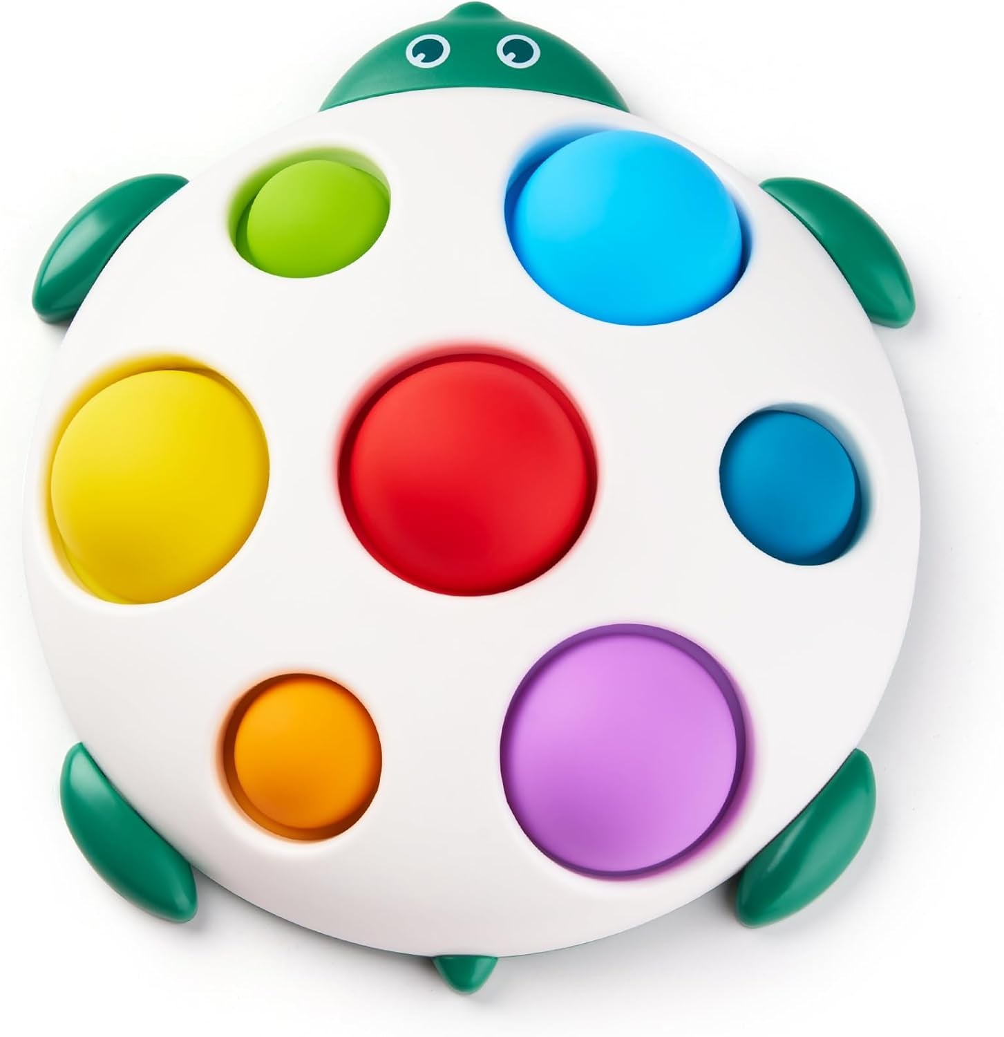 Fidget Popper Sensory Baby Toys for 10+ Months, Montessori Busy Toy for 1 2 3 Years Old Toddlers Push and Popping Bubbles Fine Motor Skill, Travel Toys for Kids Ages 1-3 Stress Relief (2 Pieces)